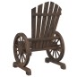 vidaXL Sillones de jardín Adirondack 2 uds madera maciza de abeto vidaXL Sillones de jardín Adirondack 2 uds madera maciza de abeto