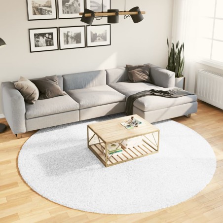 vidaXL Alfombra de pelo corto OVIEDO gris Ø 240 cm