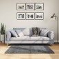 vidaXL Alfombra de pelo corto OVIEDO gris antracita 120x120 cm
