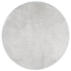 vidaXL Alfombra de pelo corto OVIEDO gris Ø 80 cm