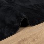 vidaXL Alfombra de pelo corto OVIEDO negro 120x120 cm vidaXL Alfombra de pelo corto OVIEDO negro 120x120 cm