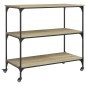 vidaXL Carrito de cocina madera ingeniería roble Sonoma 102x50x95 cm vidaXL Carrito de cocina madera ingeniería roble Sonoma 102x50x95 cm