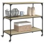 vidaXL Carrito de cocina madera ingeniería roble Sonoma 102x50x95 cm vidaXL Carrito de cocina madera ingeniería roble Sonoma 102x50x95 cm