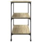 vidaXL Carrito de cocina madera ingeniería roble Sonoma 102x50x95 cm vidaXL Carrito de cocina madera ingeniería roble Sonoma 102x50x95 cm