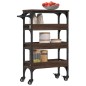 vidaXL Carrito de cocina madera de ingeniería marrón roble 53x20x76 cm vidaXL Carrito de cocina madera de ingeniería marrón roble 53x20x76 cm