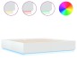 vidaXL Estructura de cama con LED madera ingeniería blanco 180x200 cm