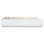vidaXL Estructura de cama con LED madera ingeniería blanco 180x200 cm
