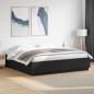 vidaXL Estructura cama con luces LED madera ingeniería negro 200x200cm vidaXL Estructura cama con luces LED madera ingeniería negro 200x200cm