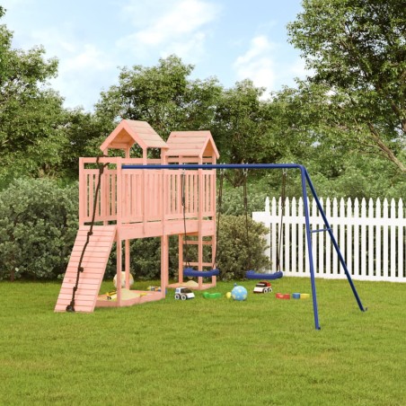 vidaXL Parque infantil de exterior madera maciza Douglas
