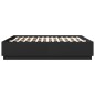 vidaXL Estructura cama con luces LED madera ingeniería negro 200x200cm vidaXL Estructura cama con luces LED madera ingeniería negro 200x200cm