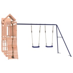 vidaXL Parque infantil de exterior madera maciza Douglas