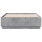 vidaXL Estructura cama con luces LED madera gris hormigón 120x190 cm vidaXL Estructura cama con luces LED madera gris hormigón 120x190 cm