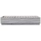 vidaXL Estructura de cama con luces LED madera gris Sonoma 90x200 cm vidaXL Estructura de cama con luces LED madera gris Sonoma 90x200 cm