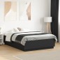 vidaXL Estructura cama con luces LED madera ingeniería negro 140x190cm vidaXL Estructura cama con luces LED madera ingeniería negro 140x190cm