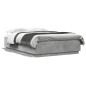 vidaXL Estructura cama con luces LED madera gris hormigón 140x200 cm vidaXL Estructura cama con luces LED madera gris hormigón 140x200 cm