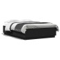 vidaXL Estructura de cama madera de ingeniería negra 150x200 cm
