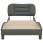 vidaXL Estructura de cama con luces LED tela gris oscuro 80x200 cm vidaXL Estructura de cama con luces LED tela gris oscuro 80x200 cm