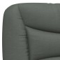 vidaXL Estructura de cama con luces LED tela gris oscuro 90x200 cm