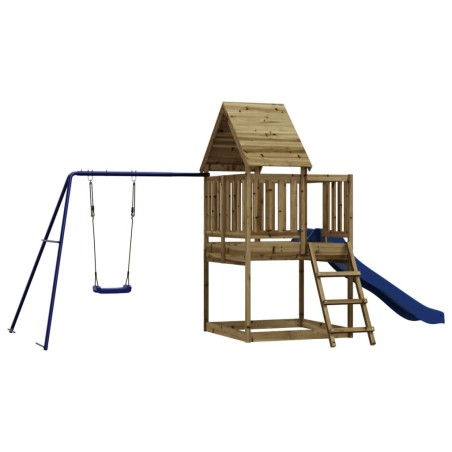 vidaXL Parque infantil de exterior madera de pino impregnada