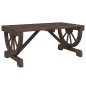vidaXL Mesa de centro de jardín madera maciza abeto 90x50x40 cm