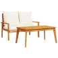 vidaXL Set de muebles de jardín con cojines madera maciza acacia vidaXL Set de muebles de jardín con cojines madera maciza acacia