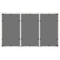 vidaXL Mesa de jardín superficie de vidrio ratán PE blanco 150x90x75cm vidaXL Mesa de jardín superficie de vidrio ratán PE blanco 150x90x75cm