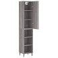 vidaXL Aparador alto madera contrachapada gris Sonoma 34,5x34x180 cm vidaXL Aparador alto madera contrachapada gris Sonoma 34,5x34x180 cm
