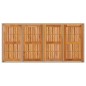 vidaXL Mesa de jardín ratán PE beige y madera de acacia 190x90x75 cm