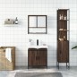 vidaXL Set de muebles baño 3 pzas madera contrachapada roble marrón vidaXL Set de muebles baño 3 pzas madera contrachapada roble marrón