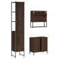 vidaXL Set de muebles baño 3 pzas madera contrachapada roble marrón vidaXL Set de muebles baño 3 pzas madera contrachapada roble marrón