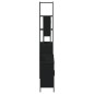 vidaXL Juego de muebles de baño 4 pzas madera contrachapada negro vidaXL Juego de muebles de baño 4 pzas madera contrachapada negro