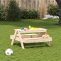 vidaXL Mesa de picnic para niños madera maciza de pino 88x97x52 cm vidaXL Mesa de picnic para niños madera maciza de pino 88x97x52 cm