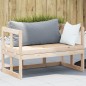 vidaXL Banco sofá de jardín extensible madera maciza de pino vidaXL Banco sofá de jardín extensible madera maciza de pino