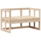 vidaXL Banco sofá de jardín extensible madera maciza de pino vidaXL Banco sofá de jardín extensible madera maciza de pino