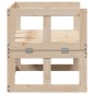 vidaXL Banco sofá de jardín extensible madera maciza de pino vidaXL Banco sofá de jardín extensible madera maciza de pino