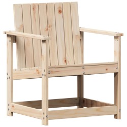 vidaXL Silla de jardín de madera maciza de pino 62x55x77 cm