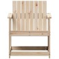 vidaXL Silla de jardín de madera maciza de pino 62x55x77 cm
