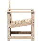 vidaXL Silla de jardín de madera maciza de pino 62x55x77 cm