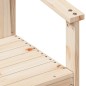 vidaXL Silla de jardín de madera maciza de pino 62x55x77 cm