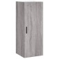 vidaXL Aparador alto madera contrachapada gris Sonoma 34,5x34x180 cm vidaXL Aparador alto madera contrachapada gris Sonoma 34,5x34x180 cm
