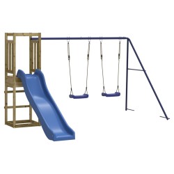 vidaXL Parque infantil de exterior madera de pino impregnada