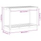 vidaXL Mesa de plantación y estante madera maciza Douglas 108x50x75 cm vidaXL Mesa de plantación y estante madera maciza Douglas 108x50x75 cm