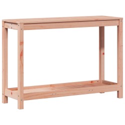 vidaXL Mesa de plantación y estante madera maciza Douglas 108x35x75 cm