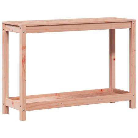 vidaXL Mesa de plantación y estante madera maciza Douglas 108x35x75 cm