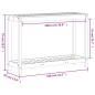 vidaXL Mesa de plantación y estante madera maciza Douglas 108x35x75 cm vidaXL Mesa de plantación y estante madera maciza Douglas 108x35x75 cm