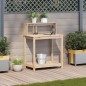 vidaXL Mesa de plantación con estantes madera pino 82,5x50x109,5 cm vidaXL Mesa de plantación con estantes madera pino 82,5x50x109,5 cm