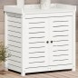 vidaXL Mesa plantación con estantes madera pino blanco 82,5x50x86,5 cm vidaXL Mesa plantación con estantes madera pino blanco 82,5x50x86,5 cm