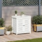 vidaXL Mesa plantación con estantes madera pino blanco 82,5x50x86,5 cm vidaXL Mesa plantación con estantes madera pino blanco 82,5x50x86,5 cm