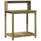 vidaXL Mesa plantación con estantes madera impregnada 82,5x50x109,5 cm vidaXL Mesa plantación con estantes madera impregnada 82,5x50x109,5 cm