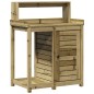 vidaXL Mesa plantación con estantes madera impregnada 82,5x50x109,5 cm vidaXL Mesa plantación con estantes madera impregnada 82,5x50x109,5 cm